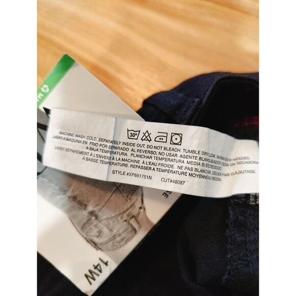 Royalty For Me WBB Black Mid Rise Ankle Jeans 14W Repreve Lycra - Picture 13 of 13